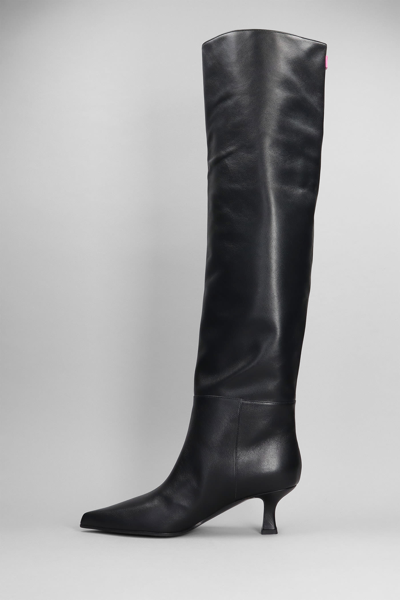 Shop 3juin Bea 055 Boots In Black Leather