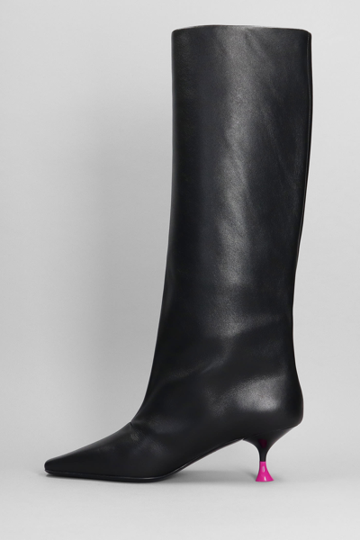 Shop 3juin Anita 055 Boots In Black Leather