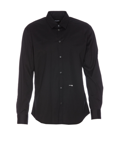 Shop Dsquared2 Mini D2 Relaxed Shirt In Black