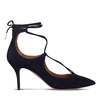 AQUAZZURA Christy 75 suede courts