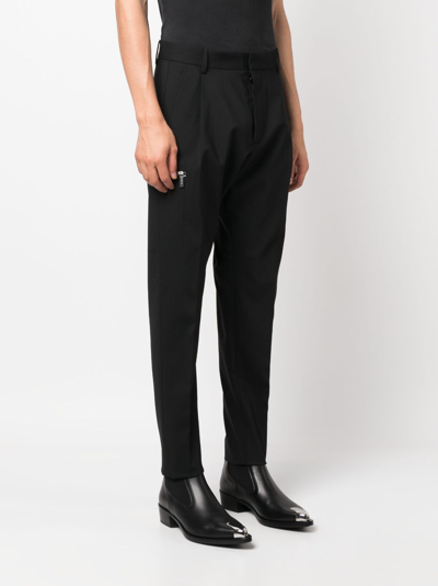 Shop Dsquared2 Zip-pocket Tailored Trousers In Black