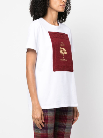 Barrie Logo-patch Cotton T-shirt In White