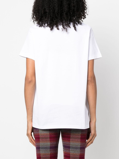 Barrie Logo-patch Cotton T-shirt In White
