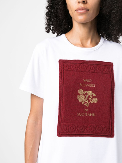 Barrie Logo-patch Cotton T-shirt In White