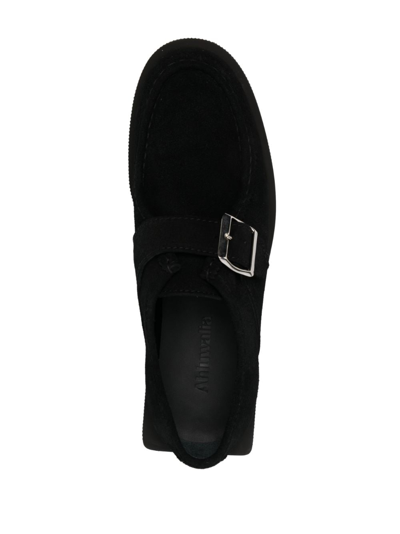 Shop Ahluwalia Soru 35mm Suede Loafers In Black