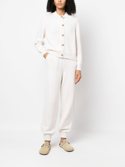 Barrie Button-up Cashmere Cardigan In Neutrals