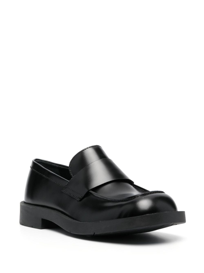 Shop Camperlab Neuman Leather Loafers In Black