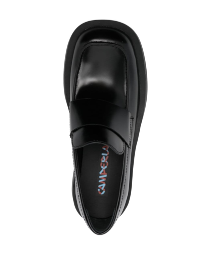 Shop Camperlab Neuman Leather Loafers In Black