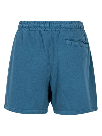 Shop Stampd Core Cotton Track Shorts In Blue