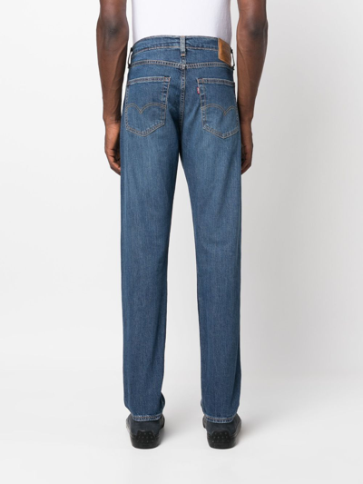Levi's Logo-patch Straight-leg Jeans In Blue