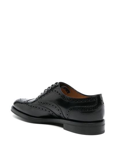 Shop Church's Burwood Wg Decorative-stitching Brogues In Black