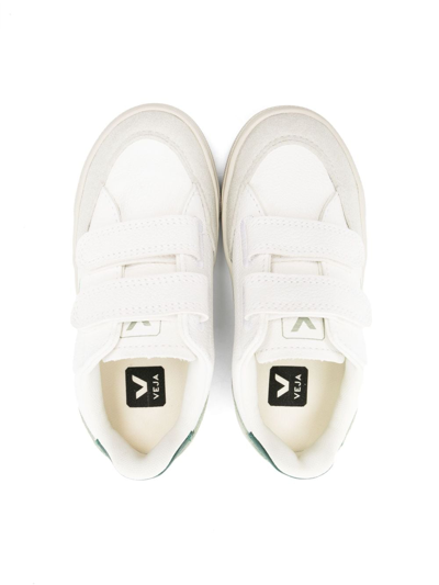 Veja Touch-strap Leather Sneakers In White