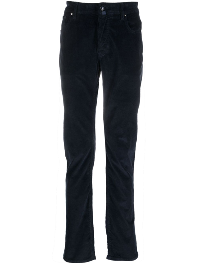 Shop Jacob Cohen Straight-leg Mid-rise Jeans In Blue