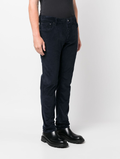 Shop Jacob Cohen Straight-leg Mid-rise Jeans In Blue