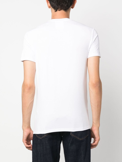 Emporio Armani Round Neck Short-sleeved T-shirt In White