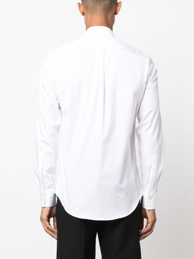 Alexander Mcqueen Long-sleeved Button Fastened Shirt In White