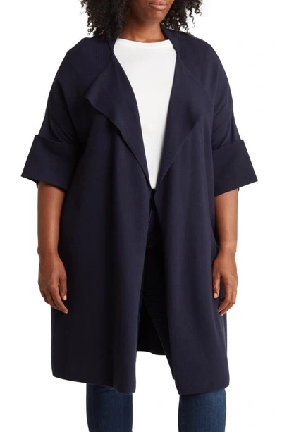 Shop By Design Chicago Open Front Cardigan In Navy Blazer