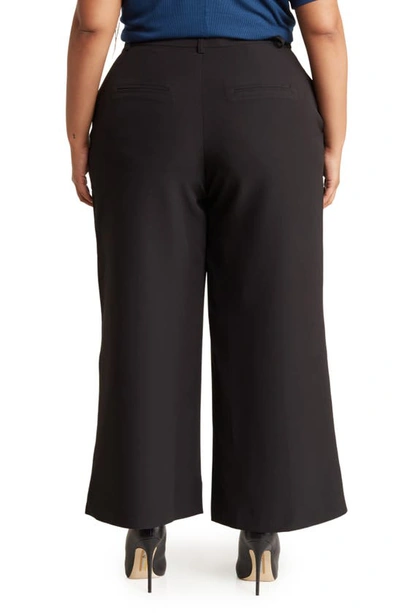 By Design Marcia Crop Wide Leg Pants In Black