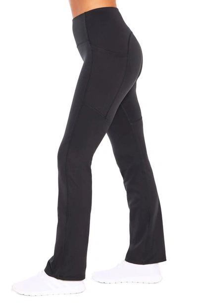 Marika Della Straight Leg Pants In Black