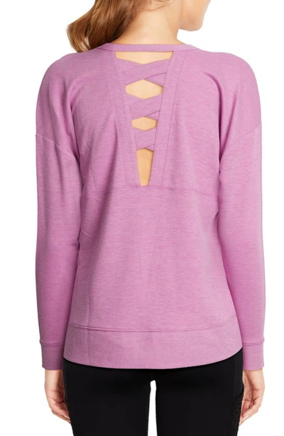 Shop Balance Collection Cammy Crisscross Back Pullover In H. Radiant Orchid