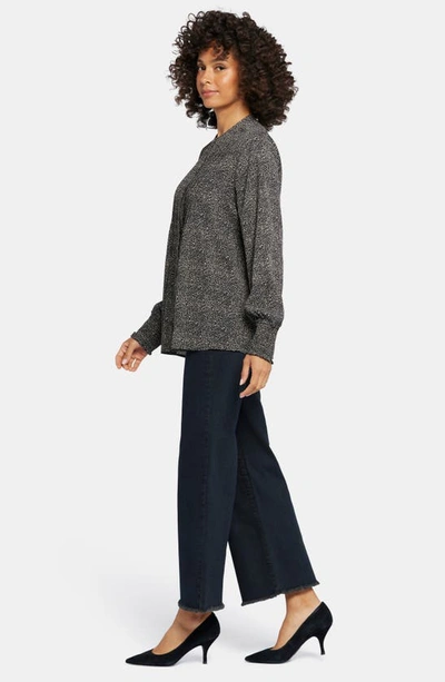 Nydj Pleated Peasant Blouse In Meadowlark
