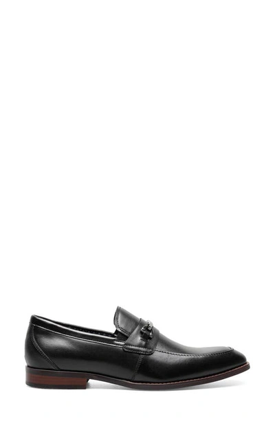 Stacy Adams Kaylor Mens Leather Textured Loafers In Black