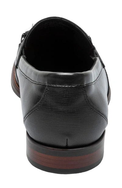 Stacy Adams Kaylor Mens Leather Textured Loafers In Black