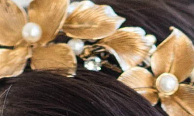 Brides And Hairpins Noemie Halo Crown Comb In Gold