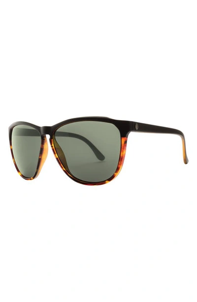 Shop Electric Encelia 62mm Polarized Oversize Sunglasses In Darkside Tort/ Grey Polar