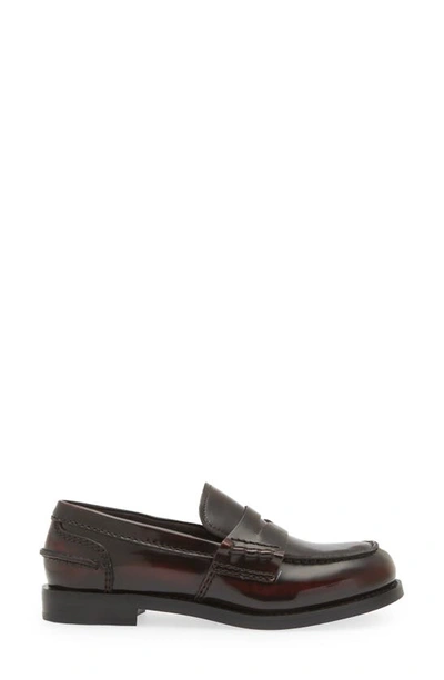 Shop Jeffrey Campbell Colleague Loafer In Burgundy