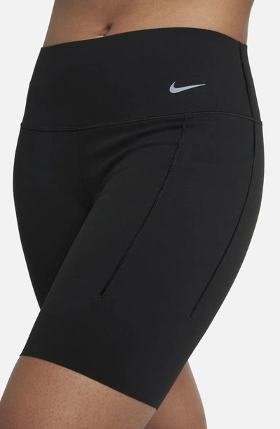 Shop Nike Universa Bike Shorts In Black/black