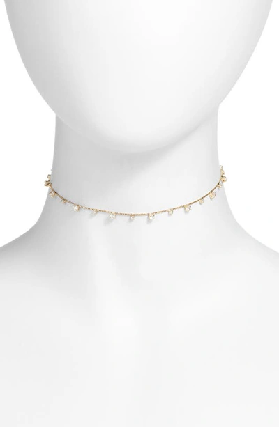 Shop Child Of Wild Crystal Dust Cubic Zirconia Choker Necklace In Gold
