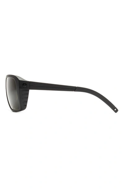 Shop Electric Bristol 52mm Polarized Square Sunglasses In Matte Black/ Grey Polar