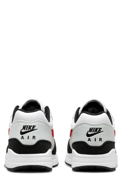 Shop Nike Air Max 1 Sneaker In White/ Red/ Platinum/ Black