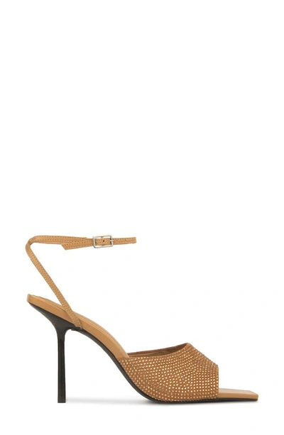 Shop Black Suede Studio Nicky Ankle Strap Sandal In Toffee Buffed Nappa