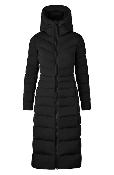 Shop Canada Goose Clair Long 750 Fill Power Down Puffer Coat In Black - Noir