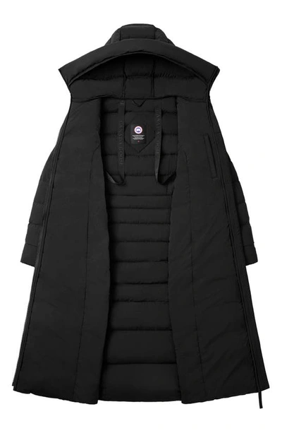 Canada Goose Clair Long 750 Fill Power Down Puffer Coat In Black - Noir