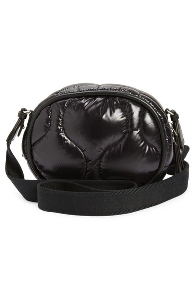 Shop Moncler Delilah Quilted Nylon Crossbody Bag In Black