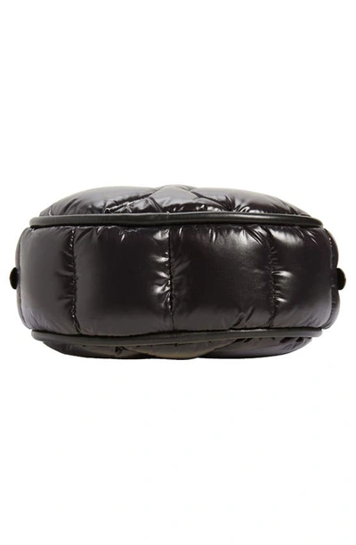 Shop Moncler Delilah Quilted Nylon Crossbody Bag In Black