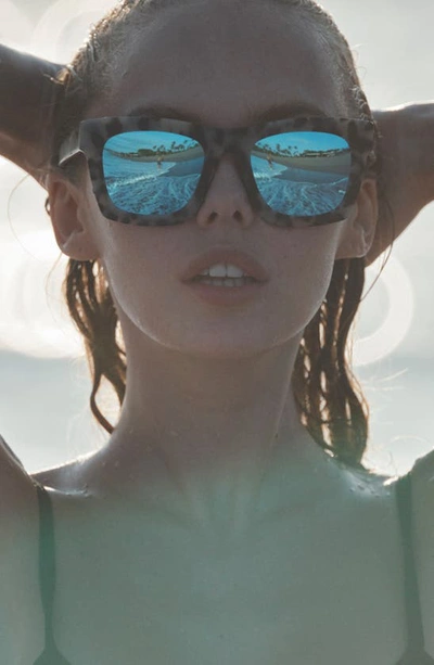 Electric 'crasher' 53mm Retro Sunglasses In Gloss Black/ Amber