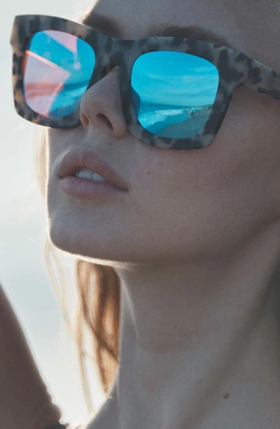 Electric 'crasher' 53mm Retro Sunglasses In Gloss Black/ Amber