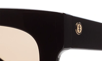 Electric 'crasher' 53mm Retro Sunglasses In Gloss Black/ Amber