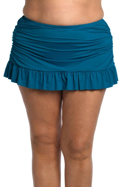 La Blanca Island Goddess Skirted Bikini Bottoms In Ocean
