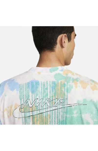 Shop Nike Sportswear Max90 Tie Dye T-shirt In Photo Blue