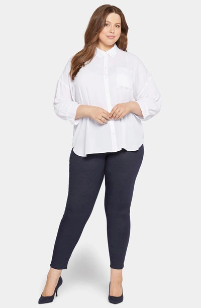 Shop Nydj Zoey Blouse In Optic White
