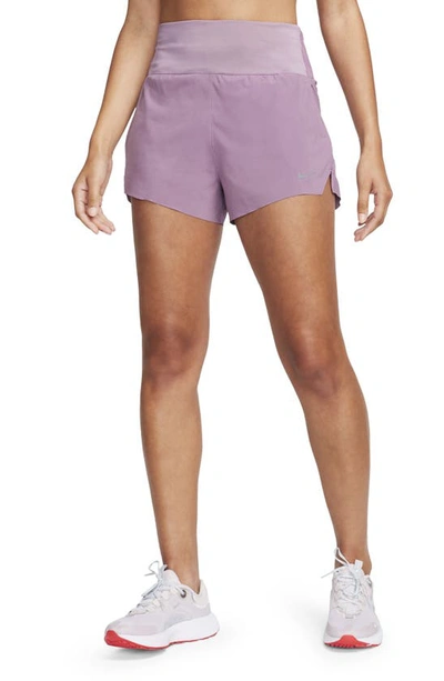 Shop Nike Swift Dri-fit High Waist Shorts In Violet Dust