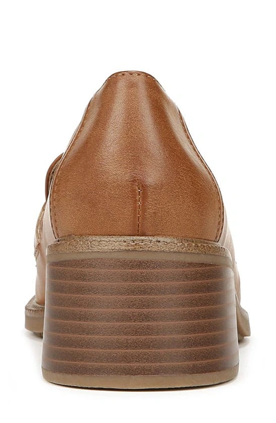 Shop Dr. Scholl's Rate Up Block Heel Bit Loafer In Brown