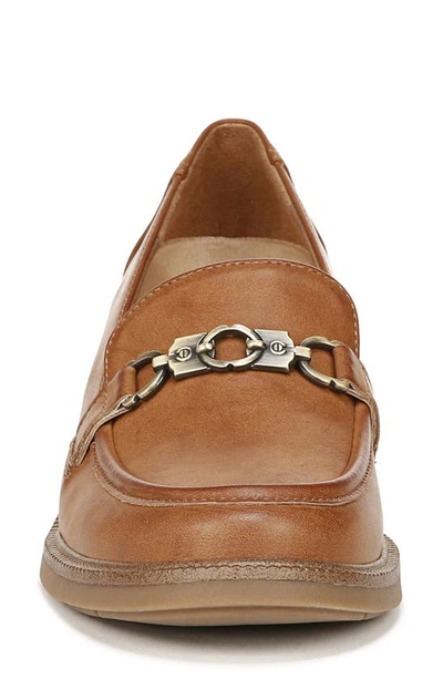 Shop Dr. Scholl's Rate Up Block Heel Bit Loafer In Brown