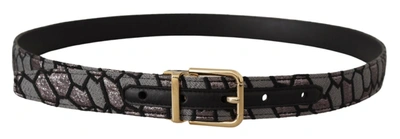Shop Dolce & Gabbana Multicolor Leather Statement Men's Belt
