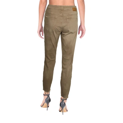 Shop Mavi Tessa Womens High Rise Frayed Hem Skinny Jeans In Brown
